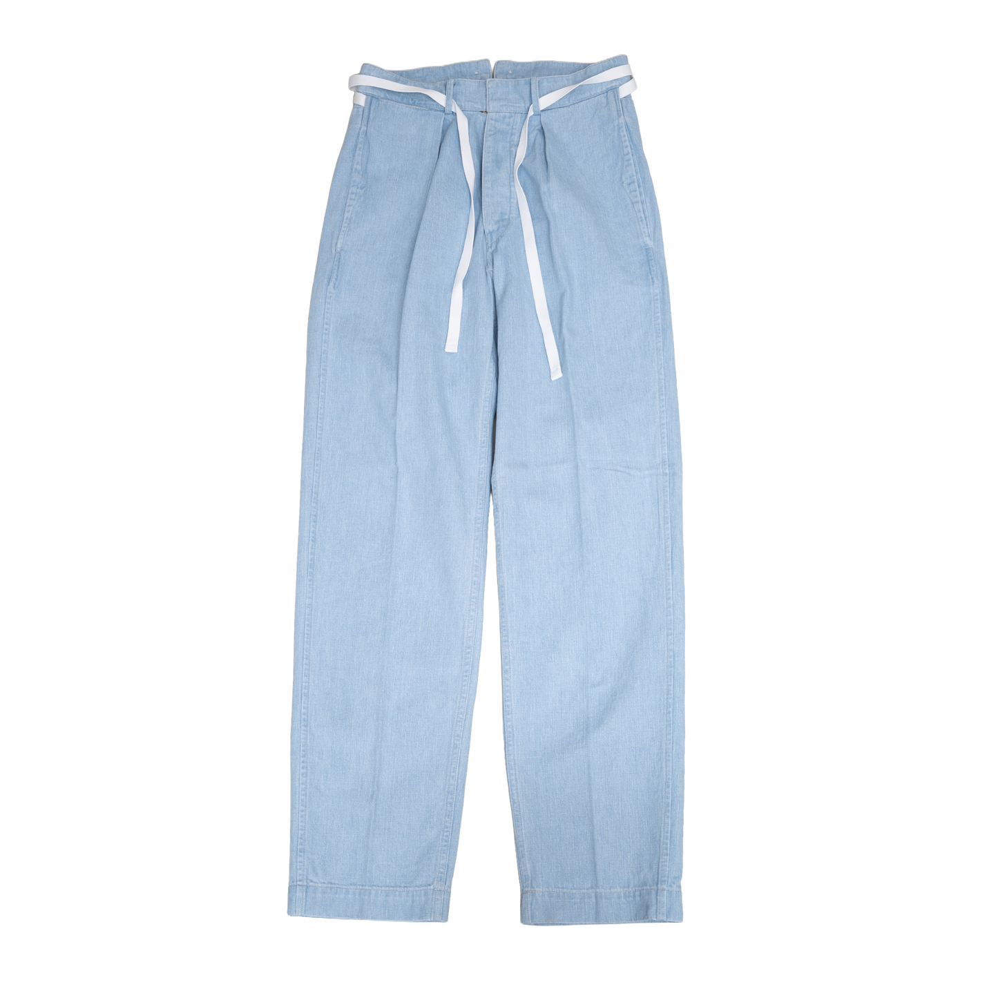 Coherence | Alain 10oz Logger Selvedge Denim Trousers Aqua Blue