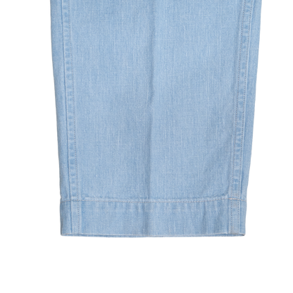 Coherence | Alain 10oz Logger Selvedge Denim Trousers Aqua Blue