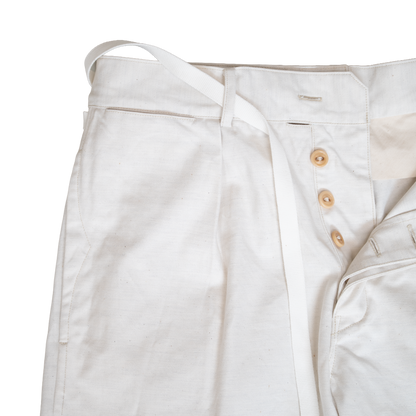 Coherence | Alain Shorts Yacht Canvas White