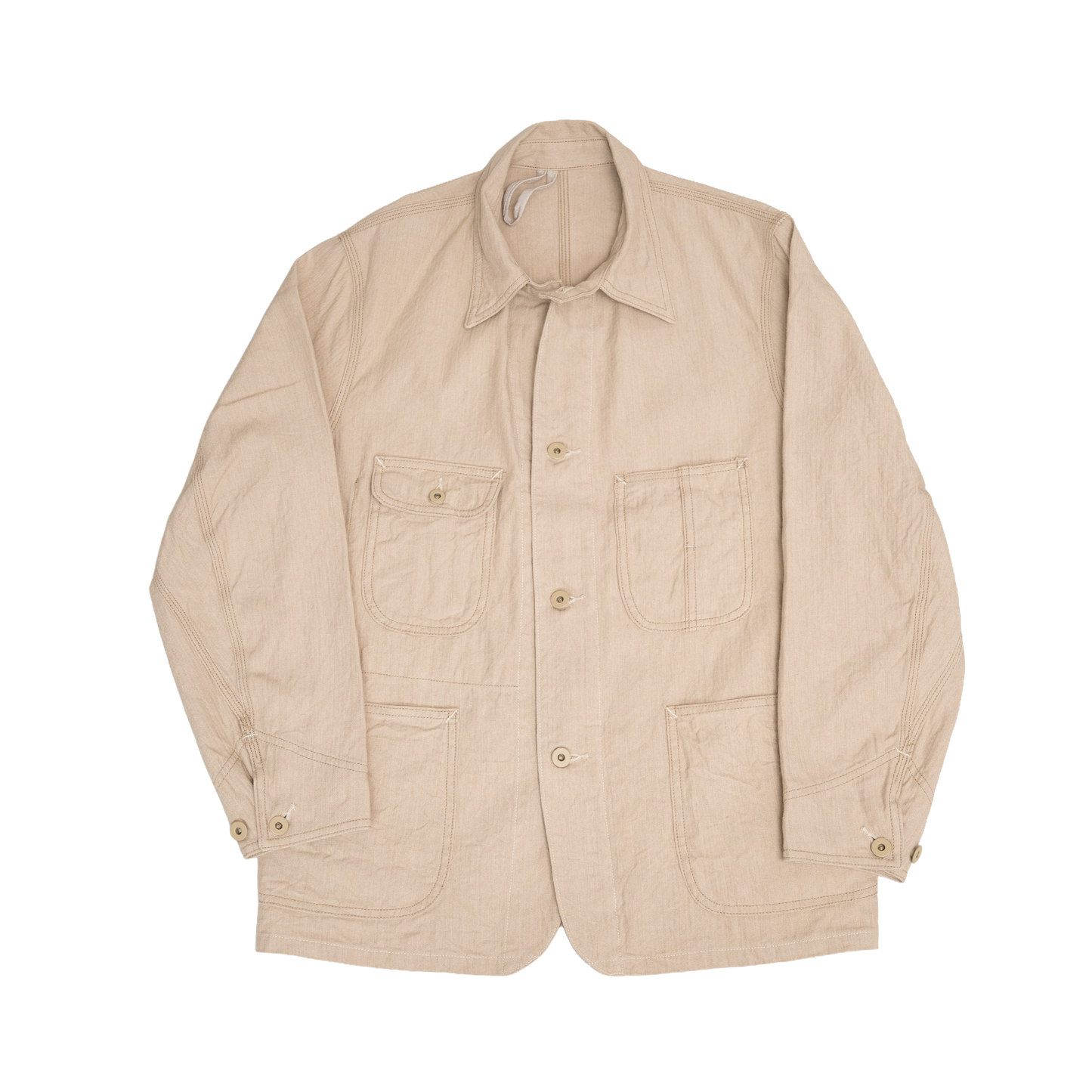 Coherence | Jackson Linen Cotton Chevron Ivory