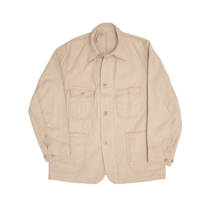 Coherence | Jackson Linen Cotton Chevron Ivory