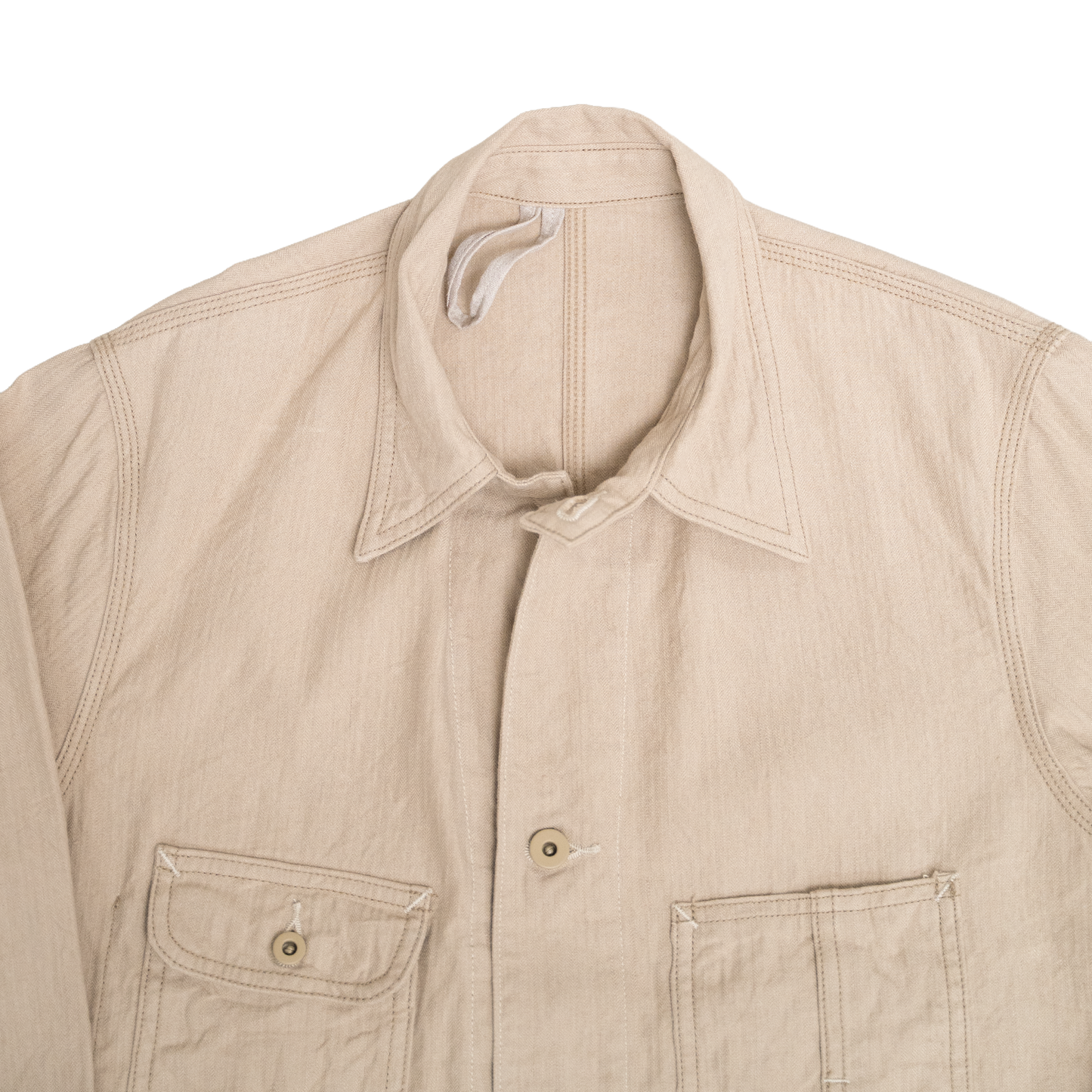 Coherence | Jackson Linen Cotton Chevron Ivory