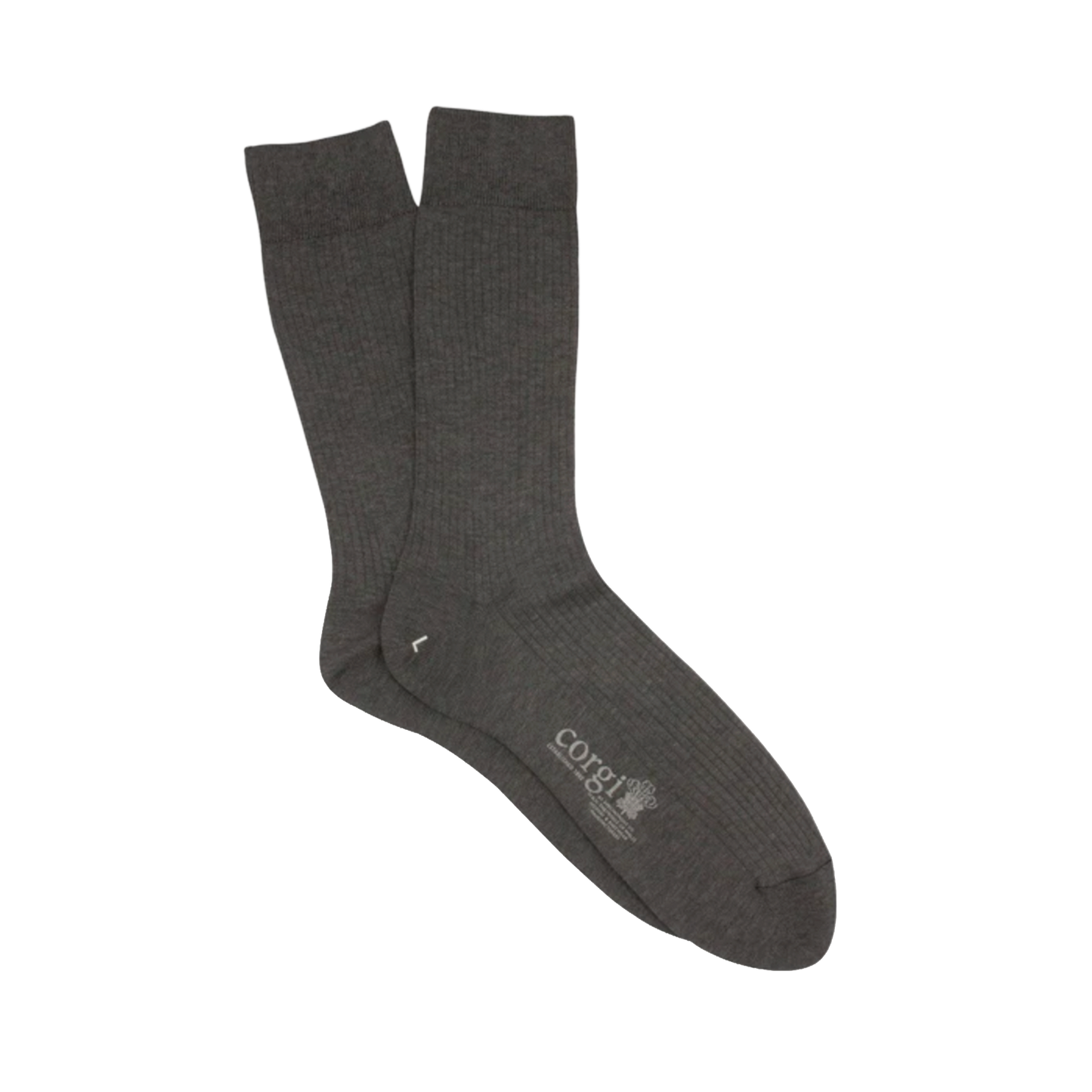 Corgi |  Mercerised Cotton Socks Charcoal