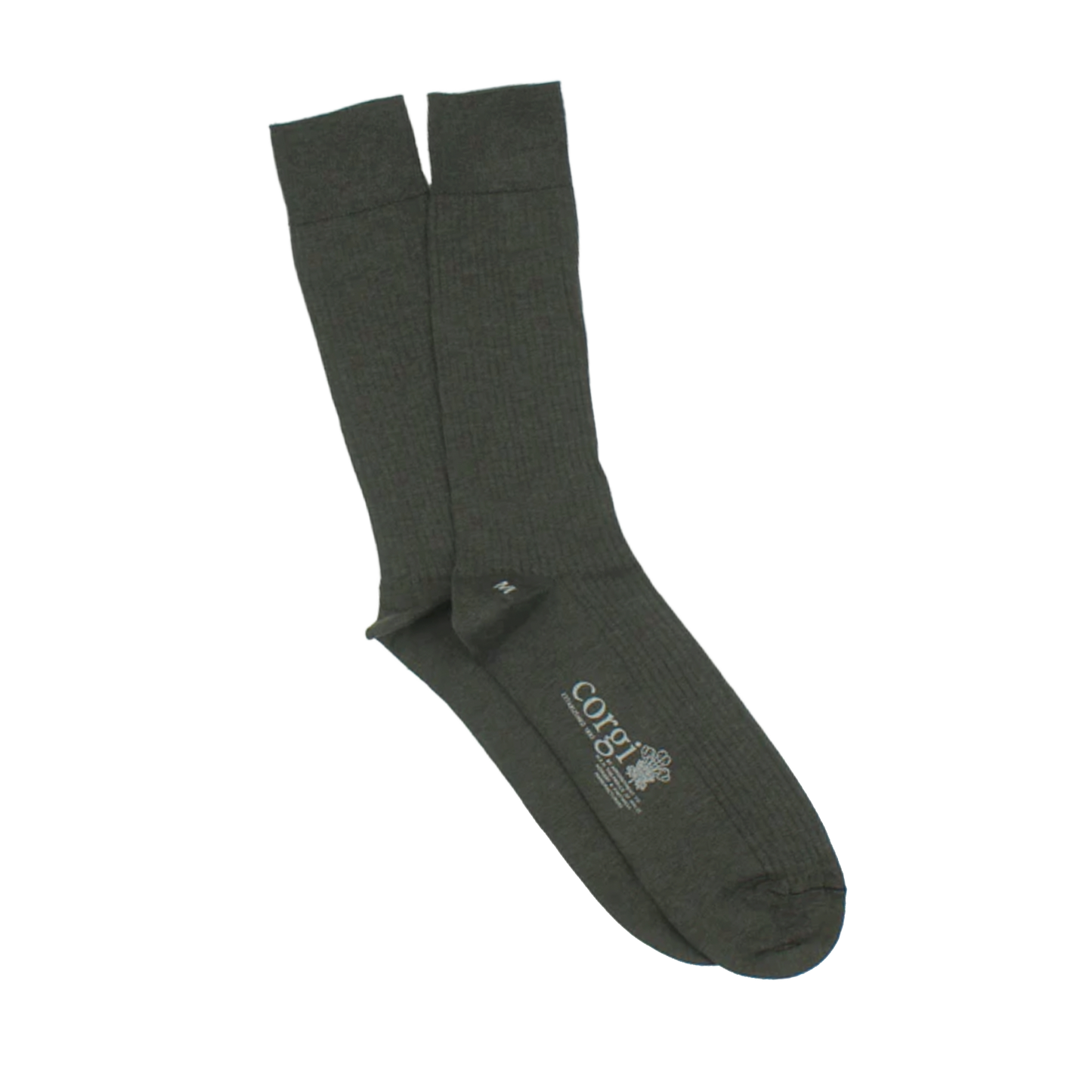 Corgi |  Mercerised Cotton Socks Khaki Green