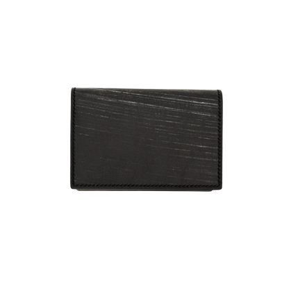 Crevaleathco | Black Bridle Leather Card Case