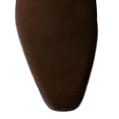 Crockett & Jones | Monkton Single Monk Dark Brown Suede