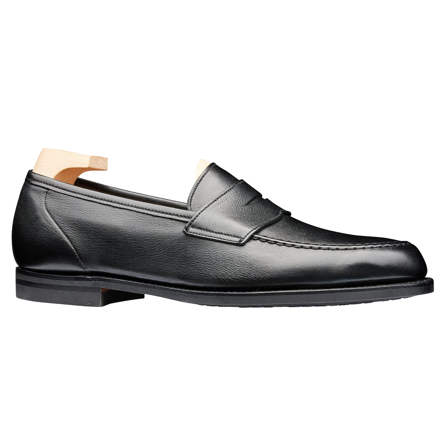 Crockett & Jones | Harvard Penny Loafer Black Milled Calf