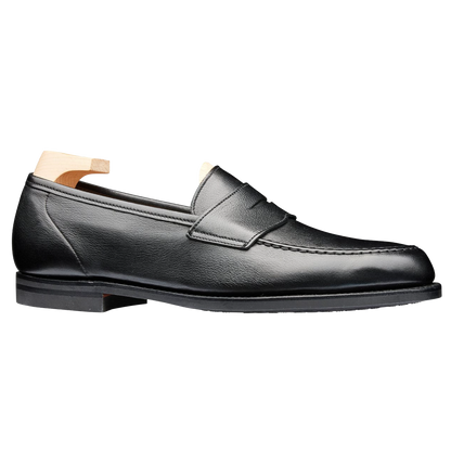 Crockett & Jones | Harvard Penny Loafer Black Milled Calf