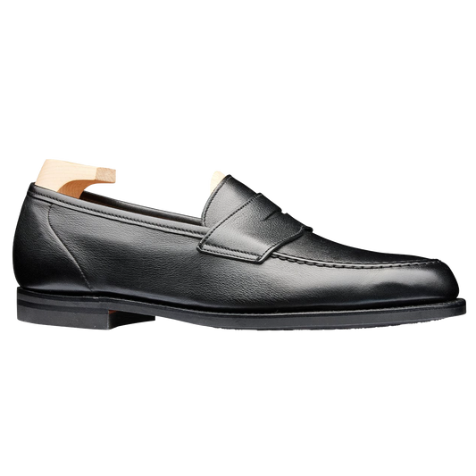 Crockett & Jones | Harvard Penny Loafer Black Milled Calf