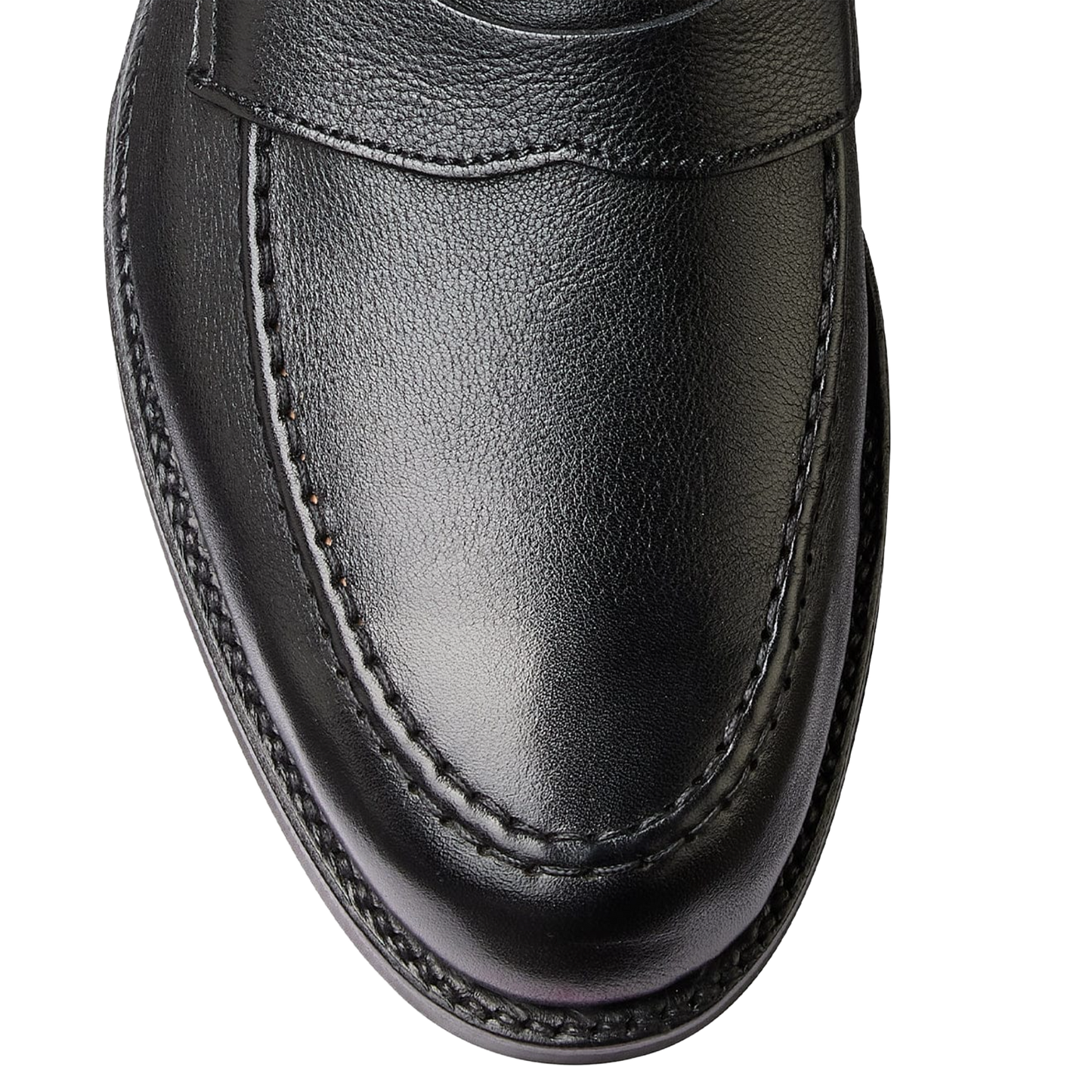Crockett & Jones | Harvard Penny Loafer Black Milled Calf