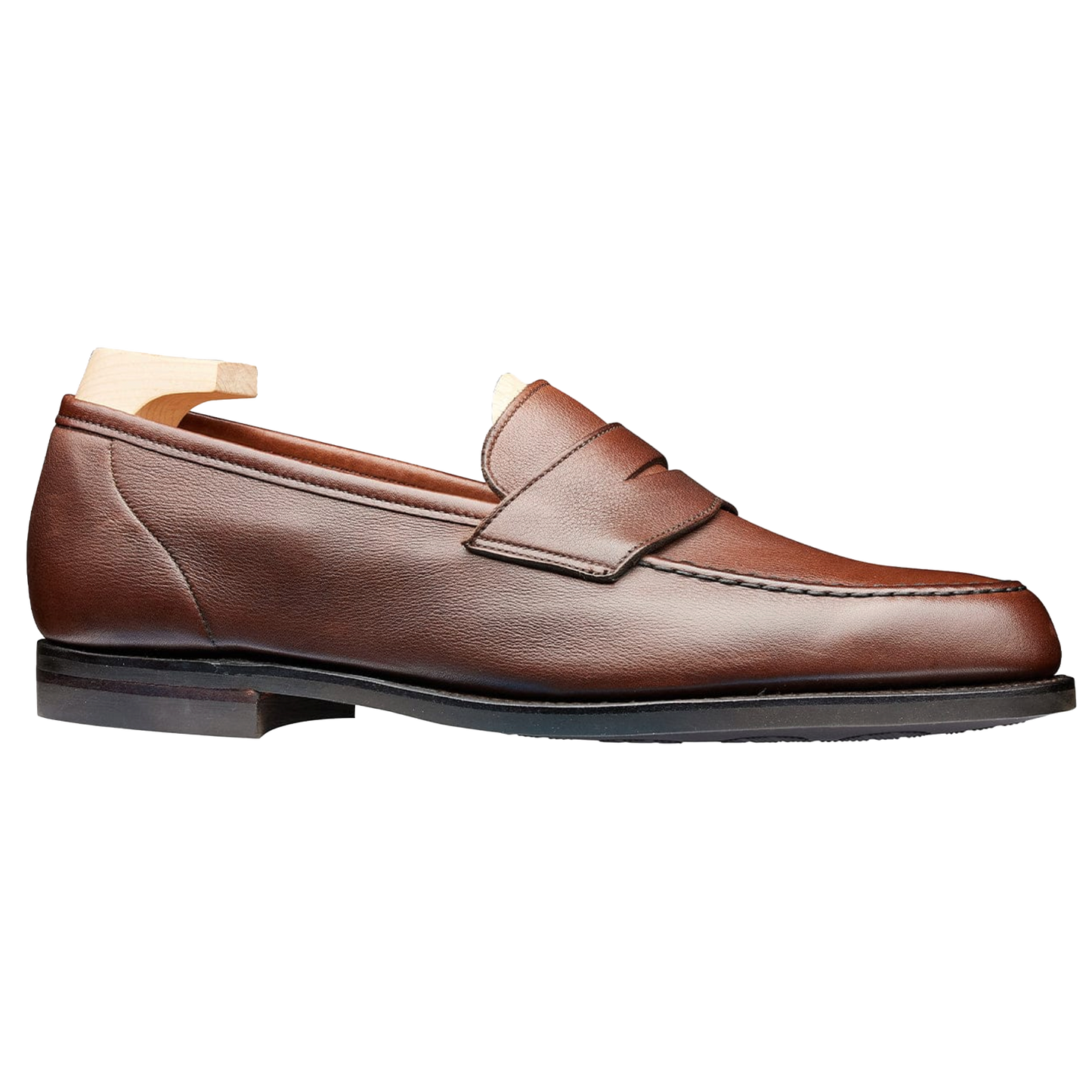 Crockett & Jones | Harvard Penny Loafer Walnut Milled Calf