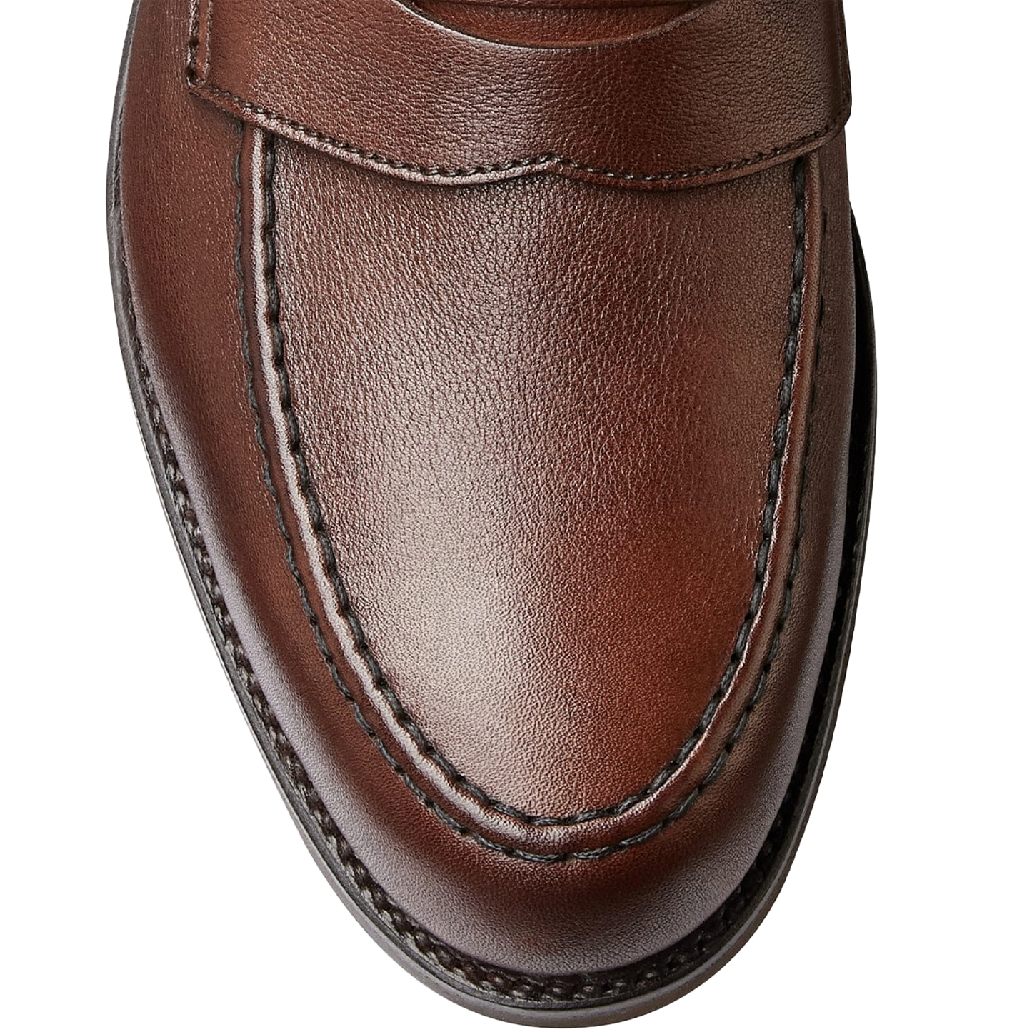 Crockett & Jones | Harvard Penny Loafer Walnut Milled Calf
