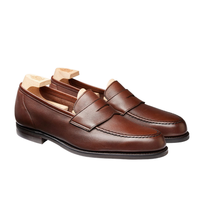 Crockett & Jones | Harvard Penny Loafer Walnut Milled Calf