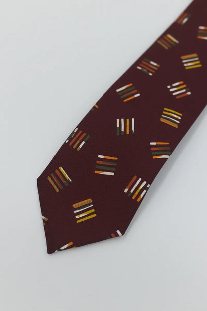 Holliday & Brown | Geometric Pattern in Burgundy E2428 A