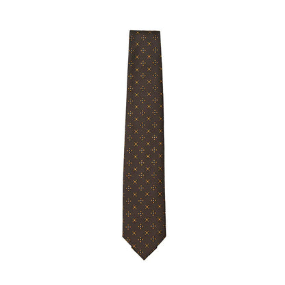 Holliday & Brown | Brown Floral Tie FC563 4