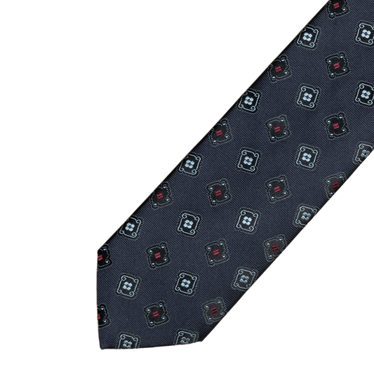 Holliday &amp; Brown | Square Geometric Tie Rust E25214