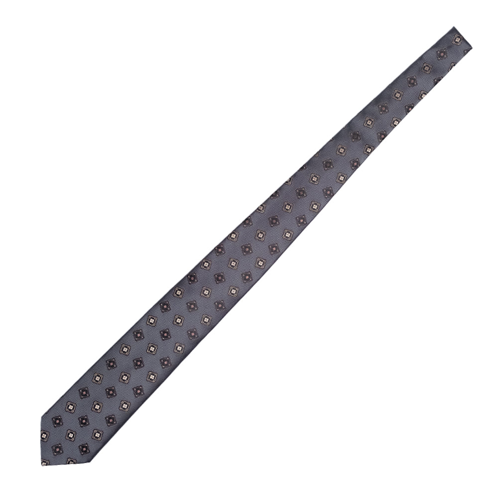 Holliday & Brown | Medallion Tie Greyish Blue FE665 5