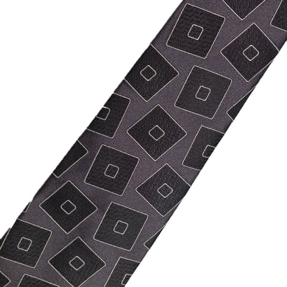 Holliday & Brown | Square Motif Tie Grey FE666 2