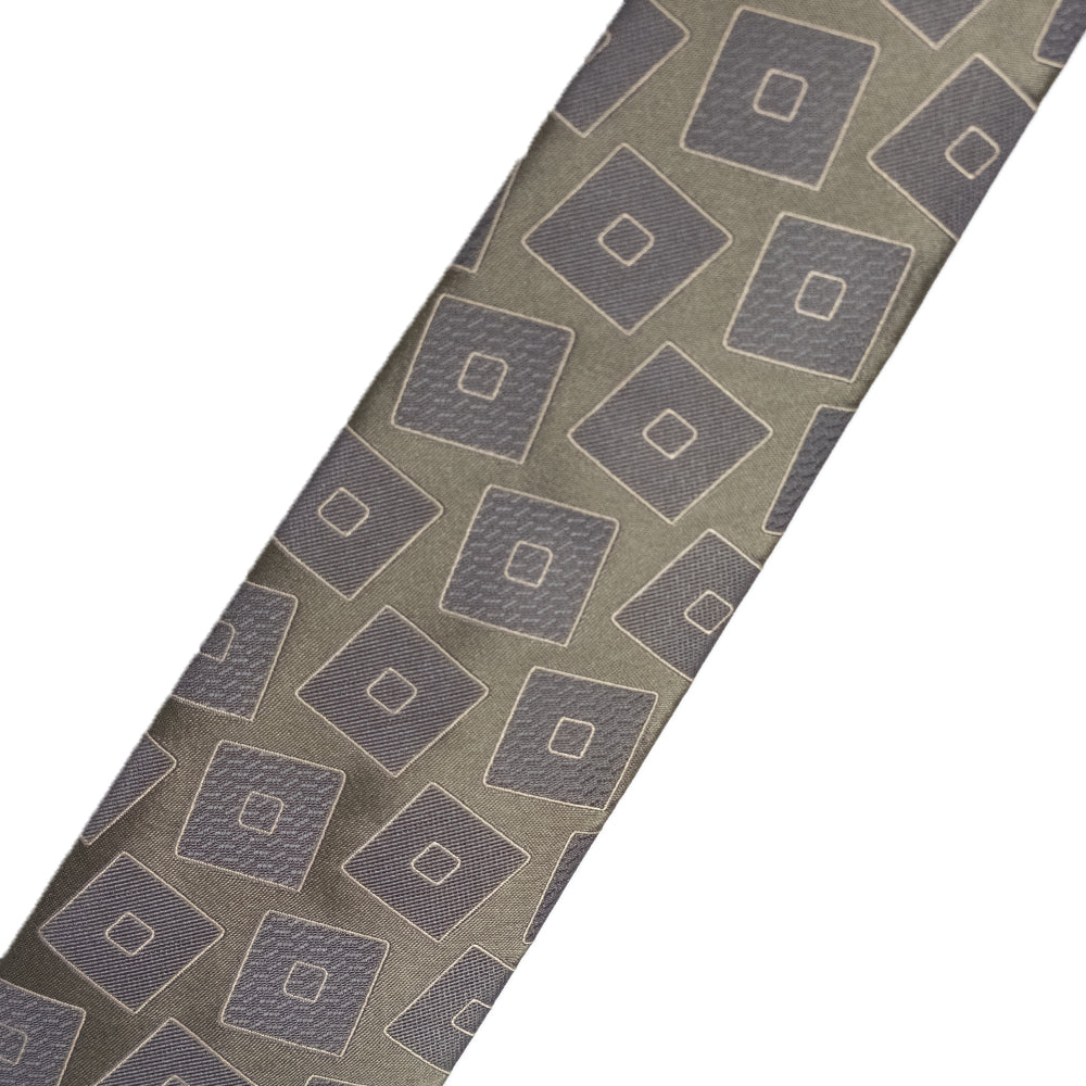 Holliday & Brown | Square Motif Tie Green FE666 5
