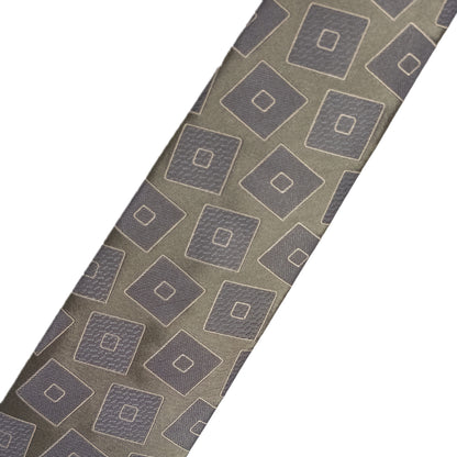 Holliday & Brown | Square Motif Tie Green FE666 5