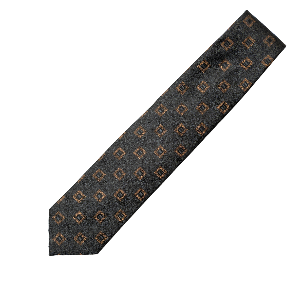 Holliday & Brown | Charblue Crepe Square Pattern Tie FG904 6