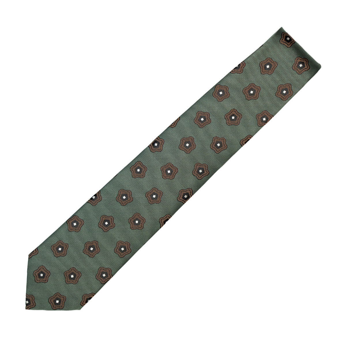Holliday &amp; Brown | Square Geometric Tie Rust E25214