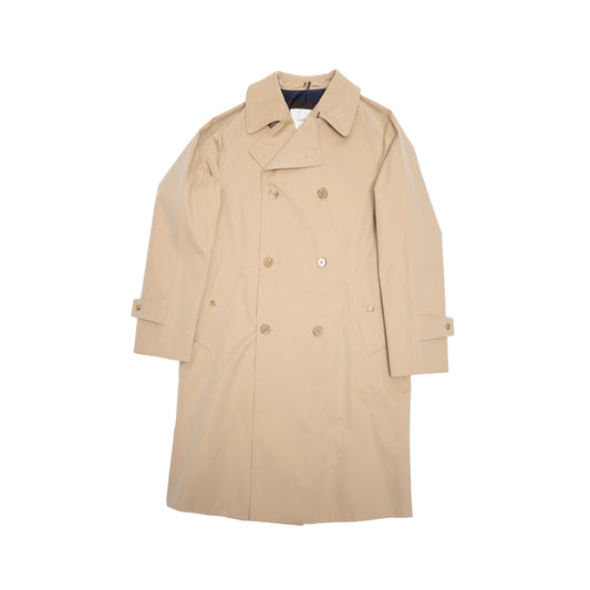 Coherence | Foufou II Gabardine Beige Double Breasted Coat 