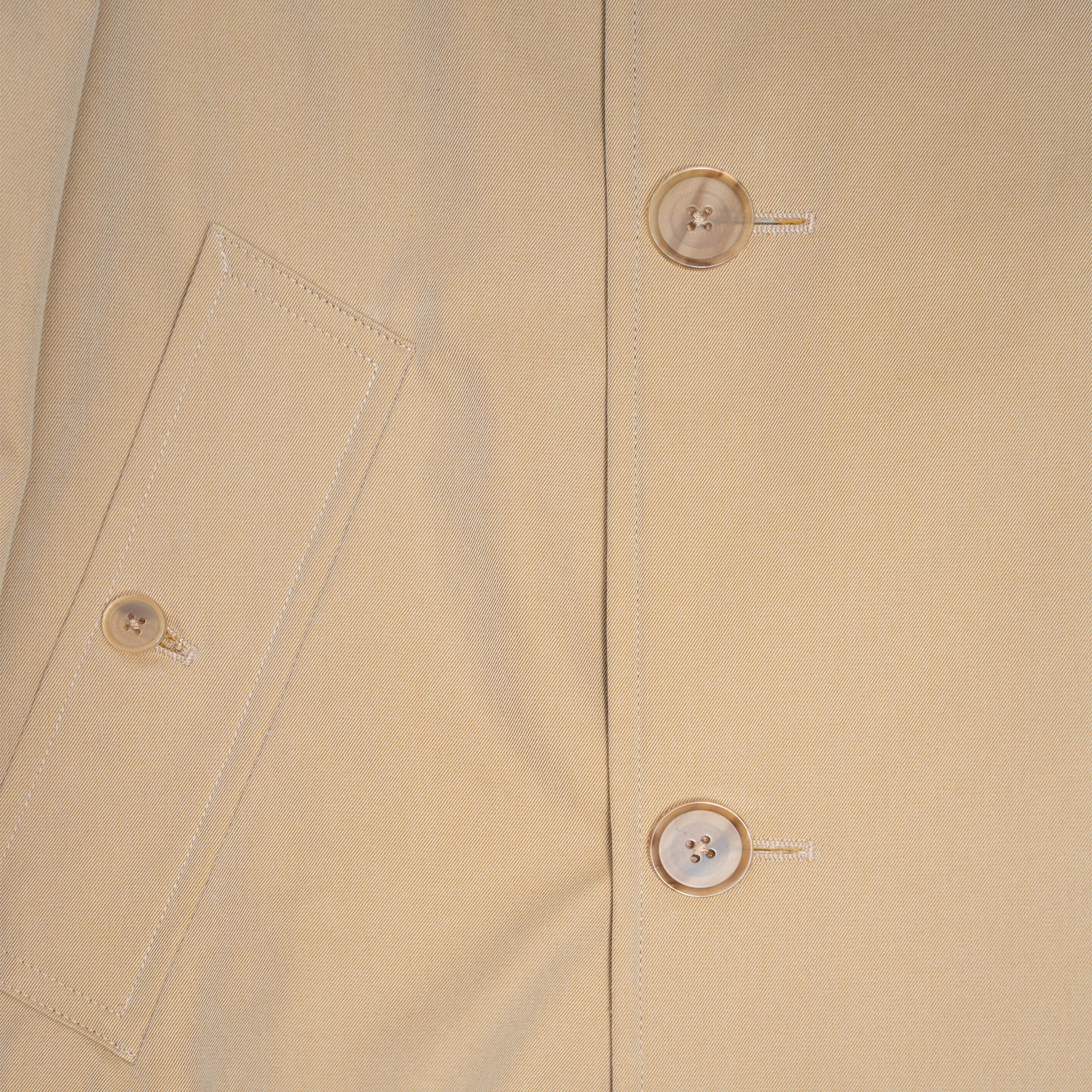 Coherence | Foufou II Gabardine Beige Double Breasted Coat – OAKROOM
