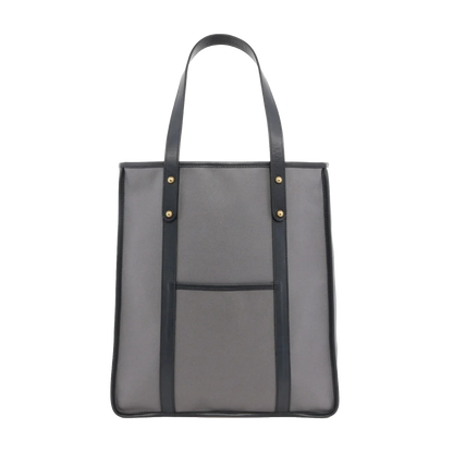 Frank Clegg | Canvas Market Tote Grey / Navy