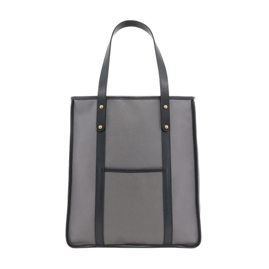 Frank Clegg | Canvas Market Tote Grey / Navy