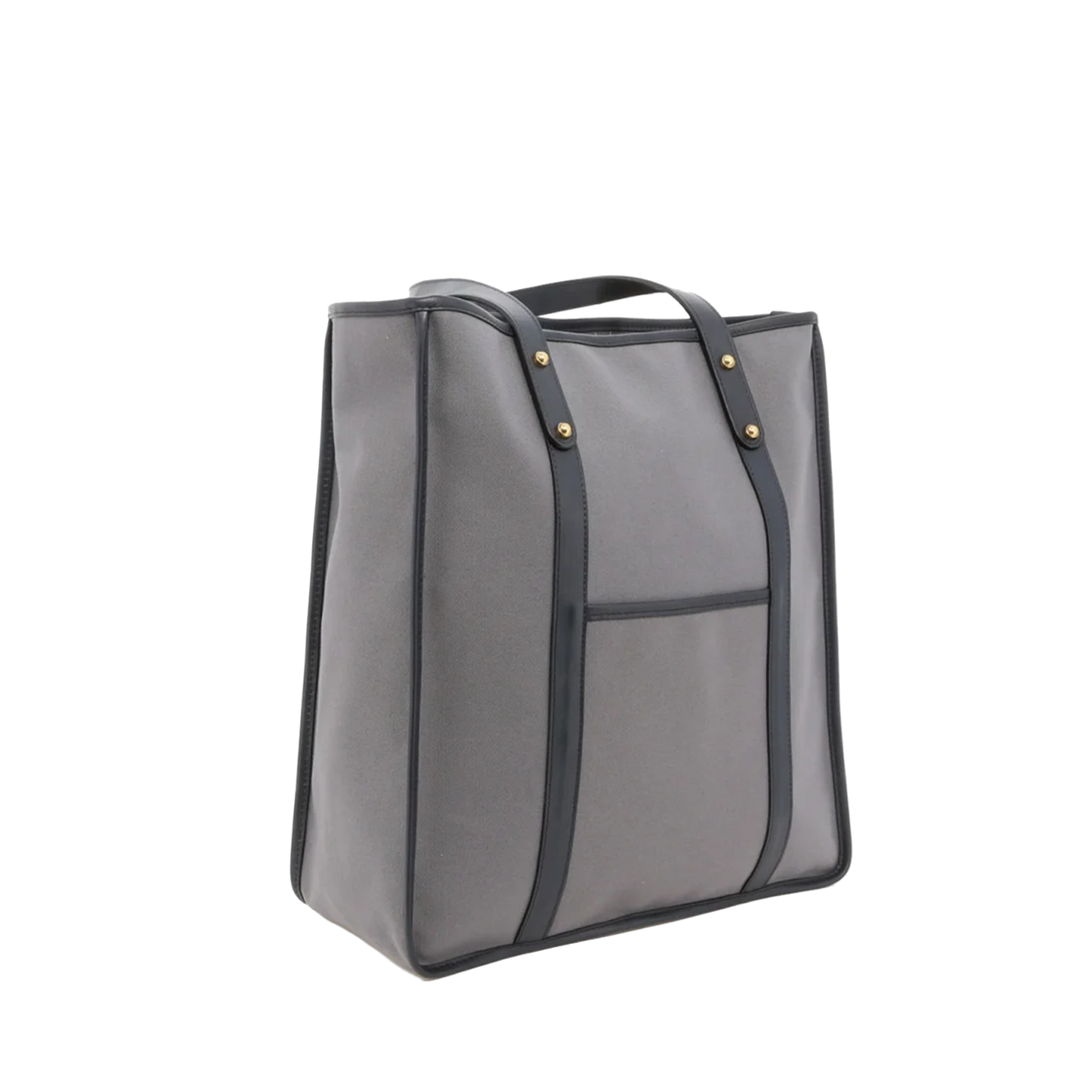 Frank Clegg | Canvas Market Tote Grey / Navy