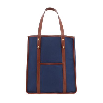 Frank Clegg | Canvas Market Tote Royal Blue / Chestnut
