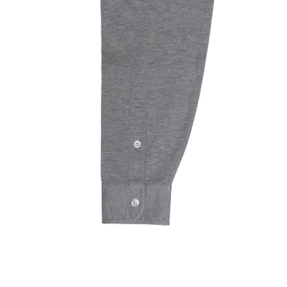 Ascot Chang | Cotton Pique One-Piece Collar Polo Grey