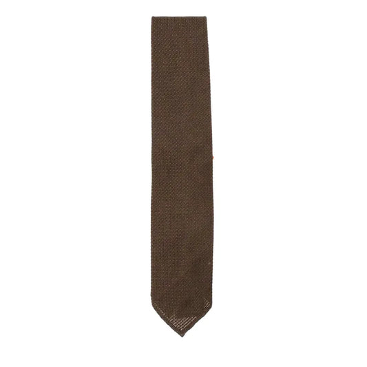 Holliday & Brown | Fresco Fabric Tie Brown GRI00 4