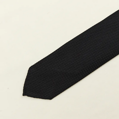 Holliday & Brown | Fresco Fabric Tie Black GRI24 1