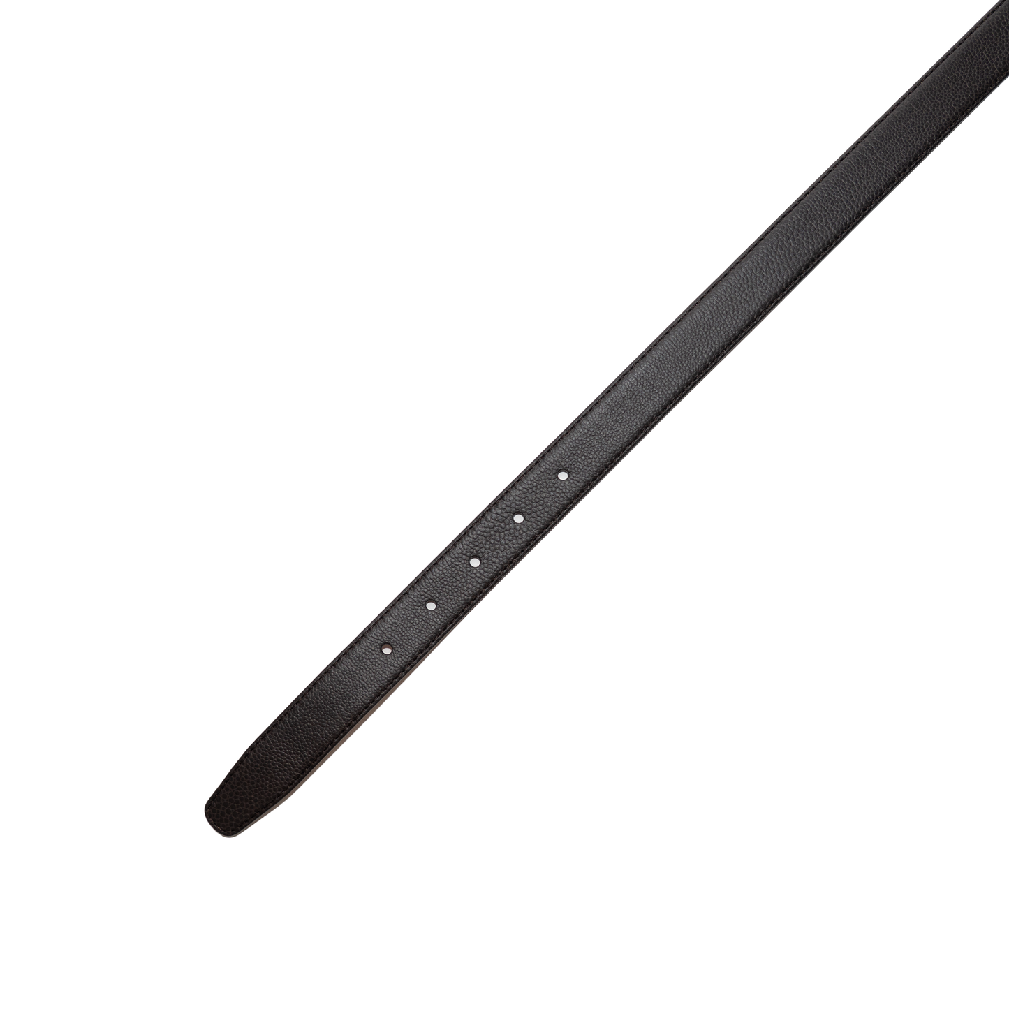 Simonnot Godard | Grained Galuchat 25mm Brass Moka Belt