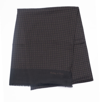 Holliday & Brown | Wool Silk Scarf Dotted Pattern 55404 4