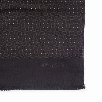 Holliday & Brown | Wool Silk Scarf Dotted Pattern 55404 4