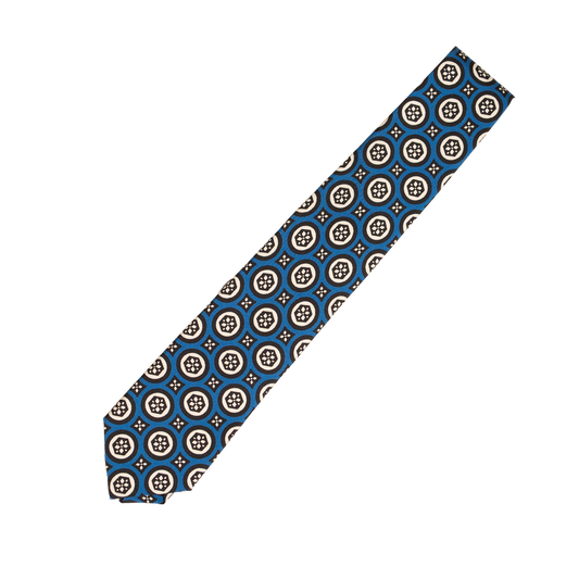 Holliday & Brown | 100th Anniversary Geometric Tie Bright Blue 58079 4
