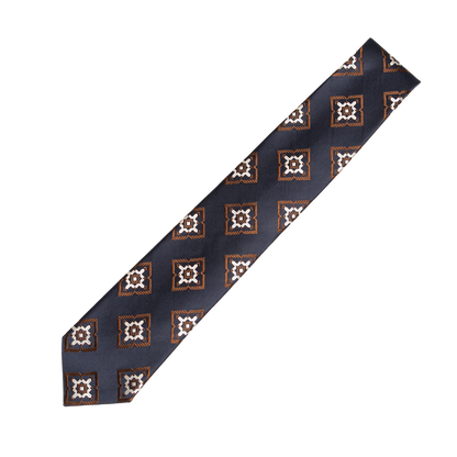 Holliday & Brown | 100th Anniversary Geometric Tie Navy FH466 1