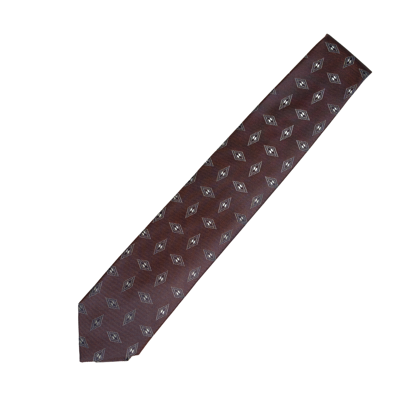Holliday &amp; Brown | Square Geometric Tie Rust E25214