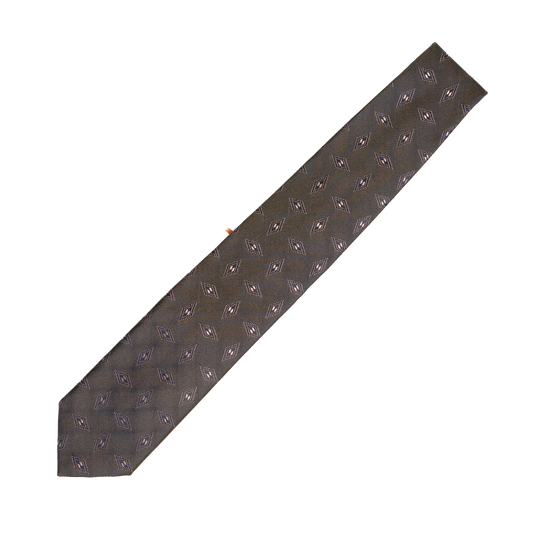 Holliday & Brown | Diamond Patter Tie Dark Green FG958 4