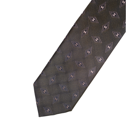 Holliday & Brown | Diamond Patter Tie Dark Green FG958 4