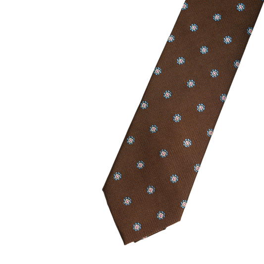 Holliday & Brown | Floral Tie Brown Q9425 5