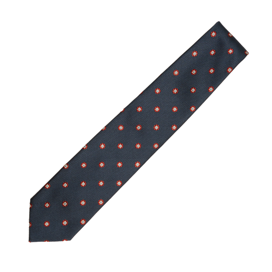 Holliday & Brown | Floral Tie Navy Q9425 3