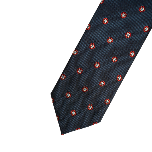 Holliday & Brown | Floral Tie Navy Q9425 3
