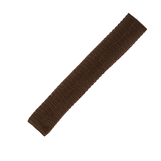 Holliday & Brown | Knit Tie Brown IE026 5