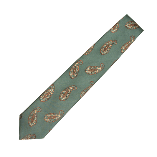 Holliday & Brown | Paisley Tie Persian Green CAR17 6