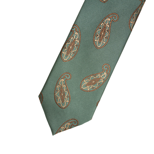 Holliday & Brown | Paisley Tie Persian Green CAR17 6
