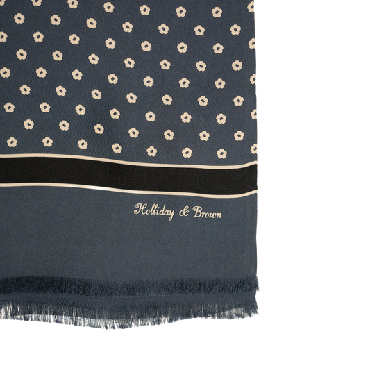 Holliday & Brown | Silk Summer Scarf Foulard Aegean Floral 57458 3